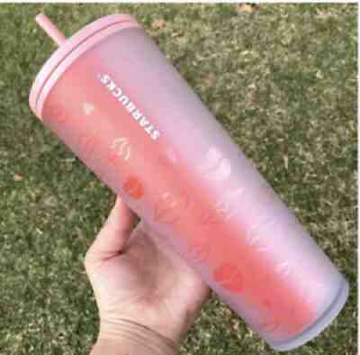 Starbucks 2021 Limited Release Valentine's Pink Hearts And Lips Tumbler 24oz. - Sold on eBay Sep 11, 2021 for $159.00