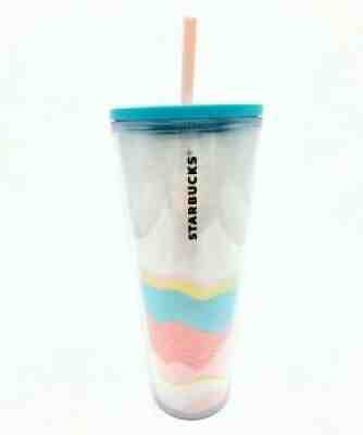 New Starbucks 2020 Pastel Wave Iridescent Venti Tumbler Spring 24 oz.-Multicolor - Sold on eBay Sep 24, 2021 for $25.53