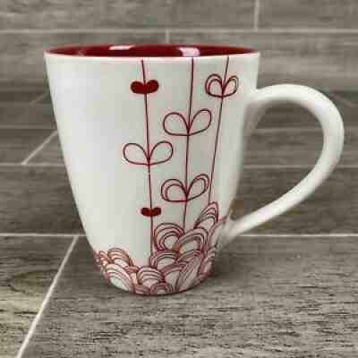 2009 16 oz STARBUCKS Coffee Mug Heart Strings Red Hearts White Love - Sold on eBay Jun 29, 2021 for $12.20