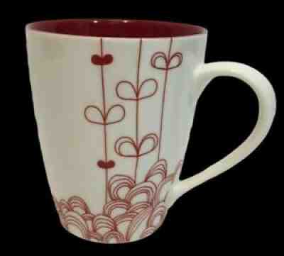 2009 16 oz. STARBUCKS Coffee Mug Heart Strings Red Hearts White Love - Sold on eBay Aug 19, 2021 for $11.01