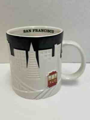 STARBUCKS COFFEE MUG 2012 SAN FRANCISCO SKYLINE CABLE CAR ENGRAVED CUP 18 OUNCES - Sold on eBay Sep 18, 2021 for $20.00