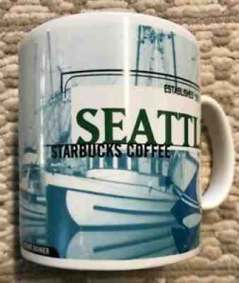 1999 STARBUCKS SEATTLE BOATS & PINK ELEPHANT CAR WASH CITY MUG 20oz - Sold on eBay Aug 01, 2021 for $9.95