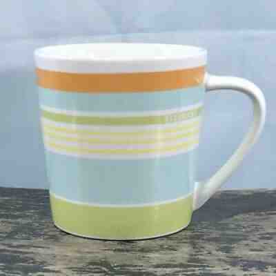 Starbucks 2005 14 oz. Striped Coffee Mug Cup Horizontal Pastel Colors - Sold on eBay Aug 03, 2021 for $19.95