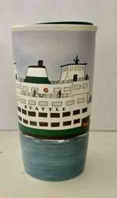 STARBUCKS Porcelain SEATTLE Ferry Mug W Lid - Sold on eBay Aug 14, 2021 for $22.00