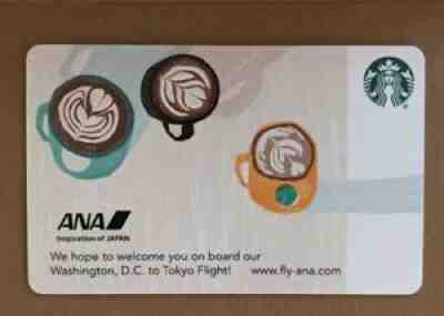 VERY RARE STARBUCKS ANA Card, DC to TOKYO flight, www fly ana com  $10 balance - Sold on eBay Sep 18, 2021 for $299.99