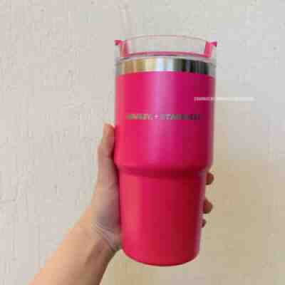 2021 China Starbucks Rose Red Straw Cup Vacuum Stanley stainless steel 20oz New - Sold on eBay Aug 14, 2021 for $69.99