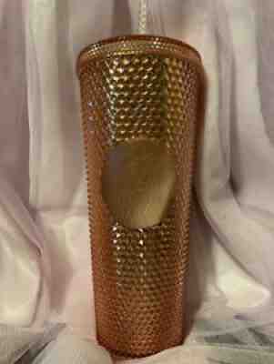 2019 Rose Gold Iridescent Studded Starbucks Tumbler 24oz New RARE - Sold on eBay Aug 23, 2021 for $215.00