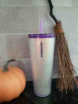 Starbucks Halloween 2021 Purple and Frosted White Spiderweb Tumbler 24oz - Sold on eBay Sep 28, 2021 for $206.00