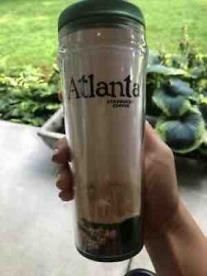 Starbucks 2009 Atlanta Tumbler 12oz Travel Mug W/ Green Plastic Lid - Sold on eBay Aug 29, 2021 for $6.00