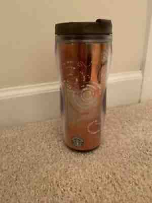 2009 Starbucks Copper Gold Ombre Travel Mug Coffee Cup Tumbler Thermos 12 oz. - Sold on eBay Jul 17, 2021 for $5.00