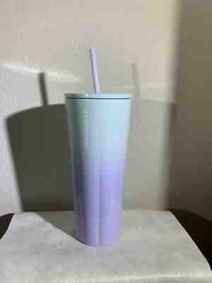 Starbucks Valentine's Blue LiLac Purple Ombre Stainless Steel Tumbler 2021 - Sold on eBay Aug 02, 2021 for $33.00