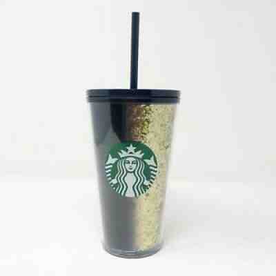 Starbucks Holiday 2020 Glitter Gold Blue Navy 16oz Cold Cup Sparkle Christmas - Sold on eBay Sep 26, 2021 for $11.50