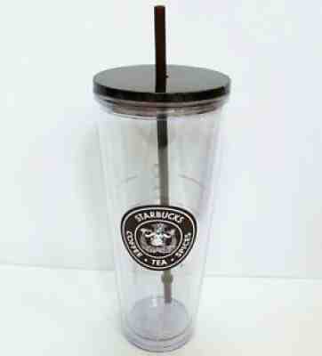 Starbucks Pike Place Original Logo Siren Clear Plastic Cold Cup Tumbler 24 oz - Sold on eBay Sep 26, 2021 for $41.00