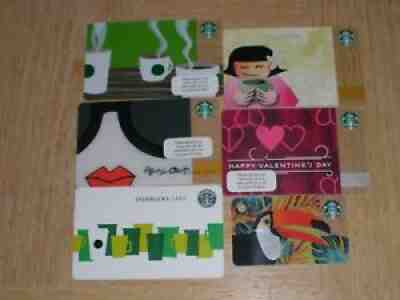 Starbucks Thailand 2010-2017 6 different new and used collectible gift cards - Sold on eBay Sep 22, 2021 for $8.00