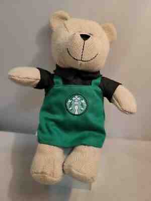 Starbucks 2016 Bearista Teddy Bear 10 inch Plush Barista Green Apron EUC - Sold on eBay Sep 20, 2021 for $13.00