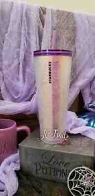 Starbucks Halloween 2021 Purple and Frosted White Spiderweb Tumbler 24oz - Sold on eBay Sep 27, 2021 for $300.00