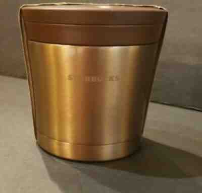 NEW! STARBUCKS Stainless Steel Food Container 10oz Bronze w/ Folding Spoon - Sold on eBay Sep 20, 2021 for $17.95