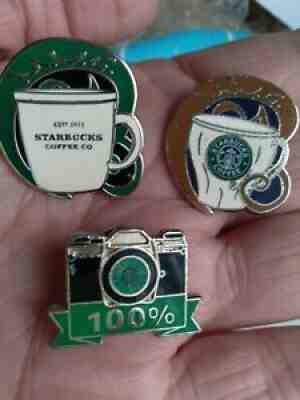 Vintage Starbucks Coffee Pins Lapel Pin Lot Of 3 - Sold on eBay Sep 28, 2021 for $10.50