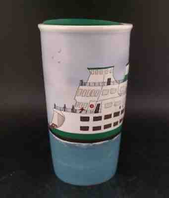 HTF Starbucks Seattle Ferry 2016 Double Wall Ceramic Traveler 10 oz Tumbler Mug - Sold on eBay Aug 23, 2021 for $49.95