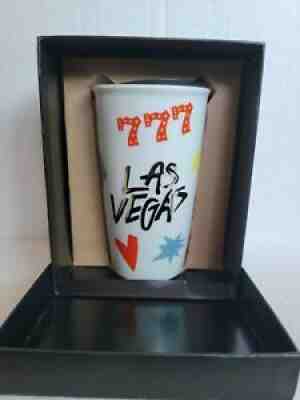 Starbucks Las Vegas 777 Double Walled Ceramic Travel Tumbler 12 oz