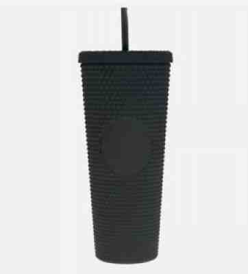 New Starbucks 24 Oz (Venti) Black Matte Studded Cold Cup Tumbler - Sold on eBay Sep 20, 2021 for $35.00