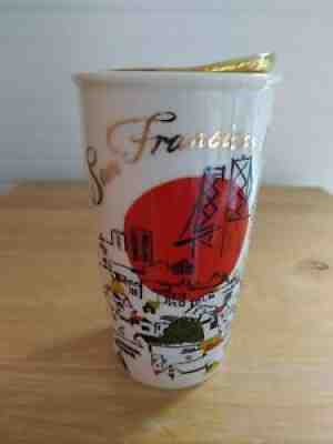 2015 Starbucks San Francisco Ceramic Tumbler Travel Cup 12 Oz To Go City Lid - Sold on eBay Sep 11, 2021 for $34.95
