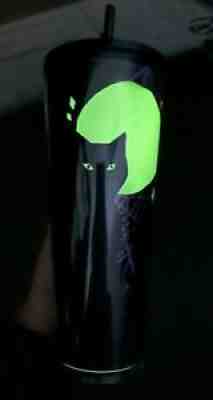 Starbucks Halloween Glow in the Dark Black Sparkling Cat Tumbler 24oz.2021 - Sold on eBay Oct 02, 2021 for $39.99
