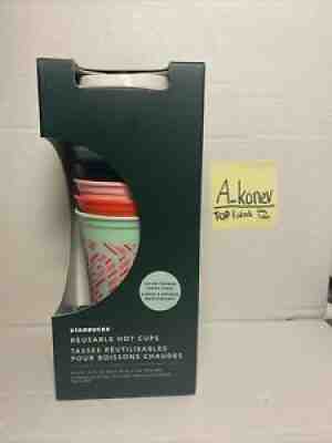 Starbucks - Reusable Hot Cups - 6 Pack - 2020 Holiday Color Changing Candy Cane - Sold on eBay Aug 19, 2021 for $17.99