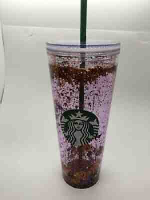 STARBUCKS TUMBLER 24 OZ VENTI CUSTOMIZED Orange Glitter Halloween Sequins - Sold on eBay Sep 15, 2021 for $29.99