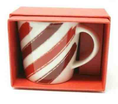 Starbucks 2014 Holiday Mini Mug Red White Stripes Espresso Demitasse Cup 3 oz - Sold on eBay Sep 29, 2021 for $15.99