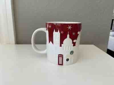 Starbucks Coffee Cup Mug Red & White 2013 City Holiday Christmas London 18oz - Sold on eBay Oct 01, 2021 for $35.00