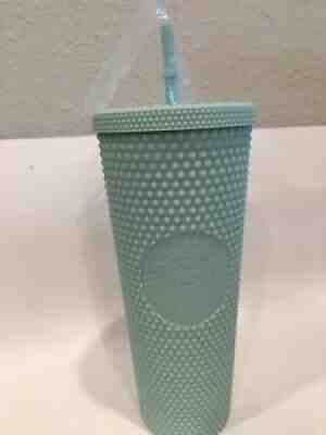 SWEET Starbucks Korea Matte Mint Studded Tumbler 24oz Venti Cold Cup 2021 - Sold on eBay Sep 28, 2021 for $65.00