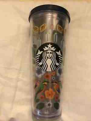 Starbucks Spring Birds Beetles Flowers Tall Tumbler 24 OZÂ Venti Lid BEAUTIFUL!! - Sold on eBay Jul 31, 2021 for $65.00