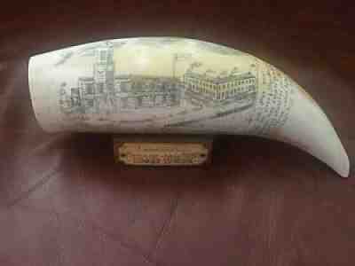 ARTEK REPLICA EDWARD STARBUCK MARINER MARCH 16, 1835 FAUX SCRIMSHAW WHALE TOOTH - Sold on eBay Aug 16, 2021 for $45.00