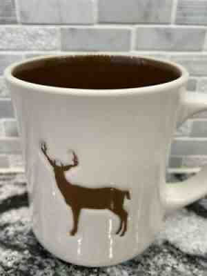 Starbucks Stag Coffee Mug brown embossed 2008 cup 12 oz Antlers Deer Elk Buck - Sold on eBay Sep 24, 2021 for $15.99