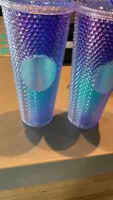 STARBUCKS Studded Mermaid Blue Teal Purple Ombre Venti Bling Tumbler Cup 24oz. - Sold on eBay Jul 19, 2021 for $50.00