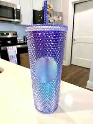 Starbucks Cold Cup Tumbler Mermaid Blue Ombre Studded Venti 24oz - Sold on eBay Jul 15, 2021 for $48.00