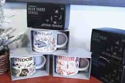 Starbucks Been There Series Star Wars SET of 3 Tatooine Batuu Endor Damaged Box - Sold on eBay Sep 15, 2021 for $76.00