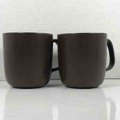 Starbucks Coffee Mug 2004 Brown Off White Ribbed Interior 12oz Set of 2 Cups - Sold on eBay Aug 12, 2021 for $34.95