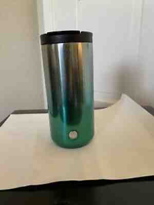 Starbucks 2018 Green Metallic Ombre Stainless Steel Tumbler 12 Oz Travel Mug WOW - Sold on eBay Oct 05, 2021 for $12.00