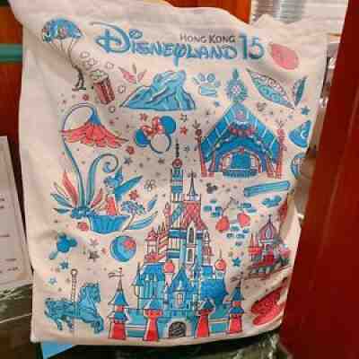 Hong Kong Disneyland 15th Anniversary Starbucks Tote bag - Sold on eBay Sep 28, 2021 for $35.00