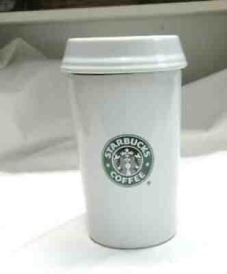 Starbucks Ceramic Coffee To Go Cup Canister Cookie Jar 8 1/2" Mermaid Logo 2000 - Sold on eBay Sep 26, 2021 for $15.00