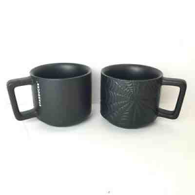 Starbucks Matte Black Ceramic Spiderweb Mug 12 Oz Lot Of 2 Limited Edition Cups - Sold on eBay Aug 04, 2021 for $79.99