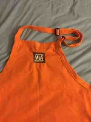 Starbucks Apron RARE VIA Retired Promotional 2009 Two Pocket Orange - Sold on eBay Sep 26, 2021 for $25.00