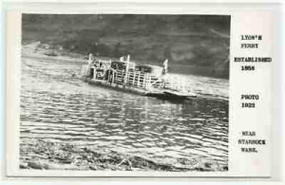 "Lyon's Ferry Est. 1858 - Photo 1923 - Near Starbuck Wash." - RPPC - Sold on eBay Sep 27, 2021 for $16.95