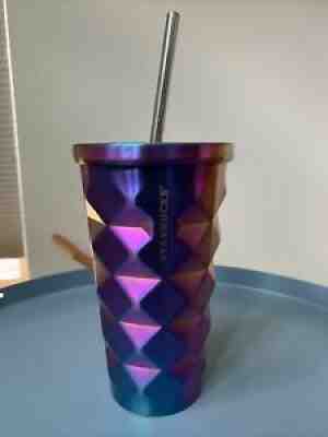 2016 Starbucks Oil Slick Purple Pineapple 16 OZ Metal Tumbler Cold Cup Straw - Sold on eBay Oct 06, 2021 for $99.99