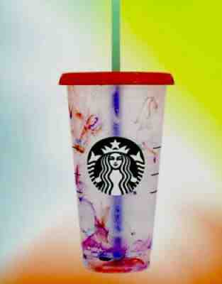 Starbucks Color Change Swirl Tumbler Venti Cold Cup 24oz Limited Edition 2021 - Sold on eBay Oct 05, 2021 for $7.49