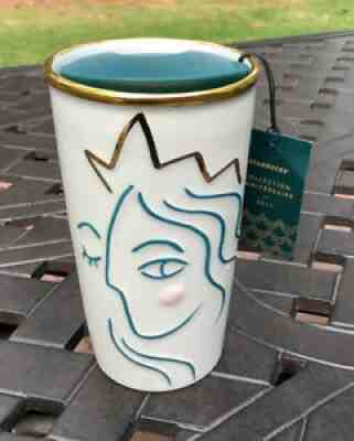 Starbucks Siren Crown Anniversary 2017 Ceramic Gold Mug w/ Lid 10 fl oz- NWT - Sold on eBay Oct 05, 2021 for $12.99