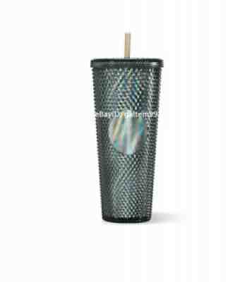Presale Starbucks 2021 Halloween Tumbler Colorful Black Oil Slick Studded Cup - Sold on eBay Oct 07, 2021 for $57.95