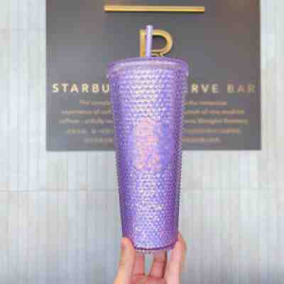 Authentic New Arrival Starbucks China Purple Glitter Studded Straw Cup Tumbler - Sold on eBay Oct 04, 2021 for $54.99